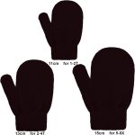 URATOT 6 Pairs Toddler Knitted Mittens Magic Stretch Gloves Winter Warm Knitted Soft Baby Mittens - Image 2